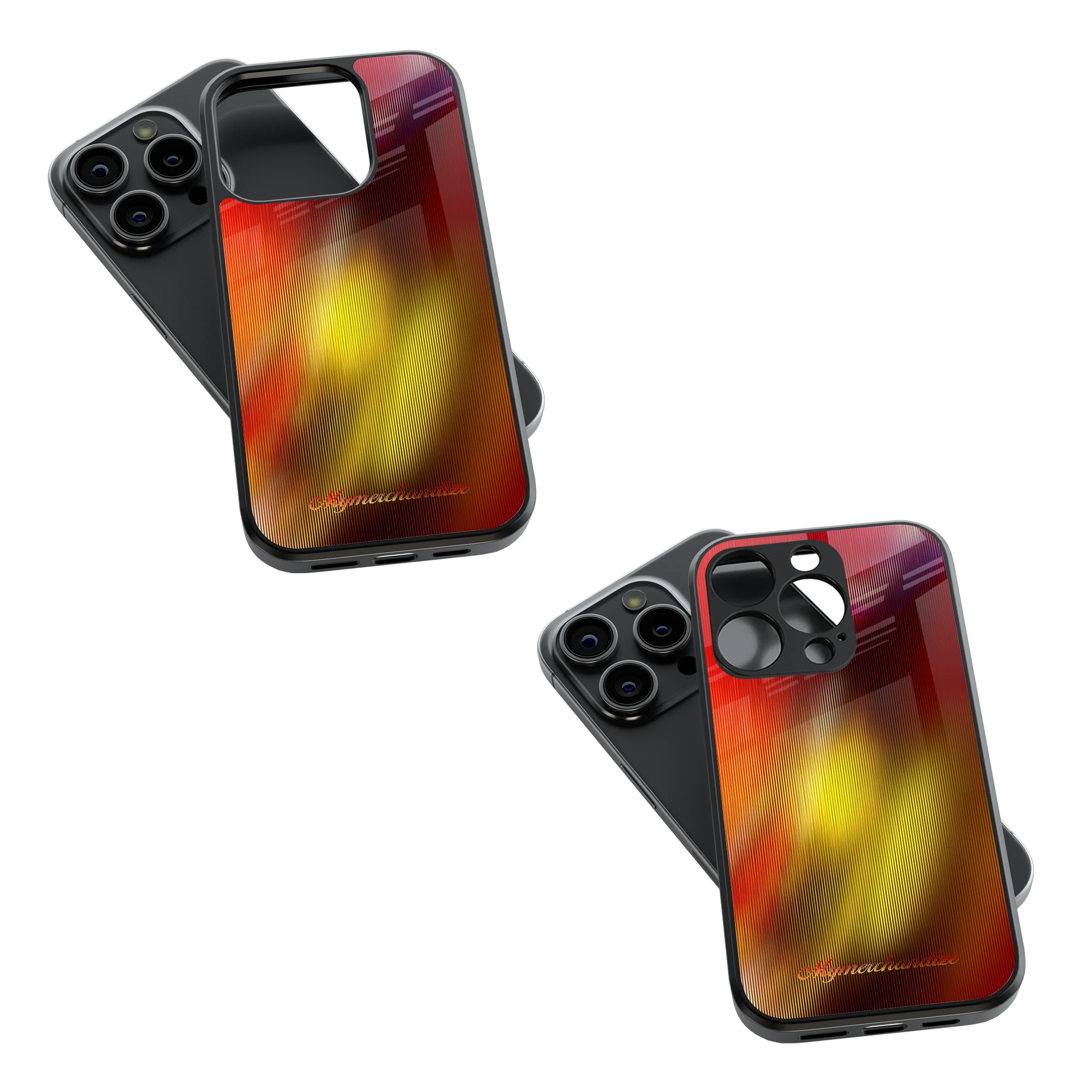 Trendy Glass Back Mobile Case for iPhone, Samsung, Redmi, OnePlus, Google Pixel, Motorola