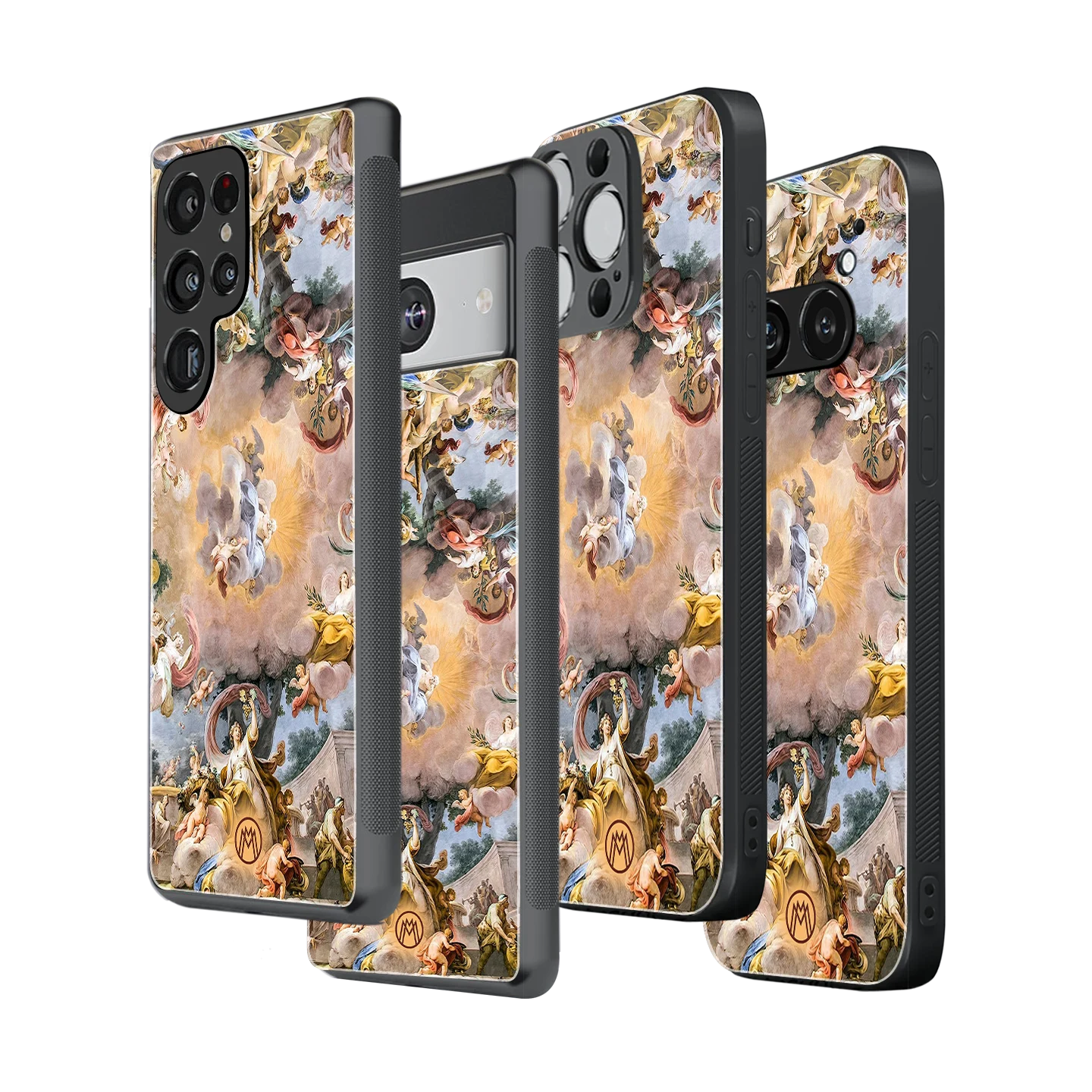Stylish Glass Back Case for All Smartphones iPhone, Samsung, OnePlus, Pixel, Redmi, Oppo, Vivo, Motorola