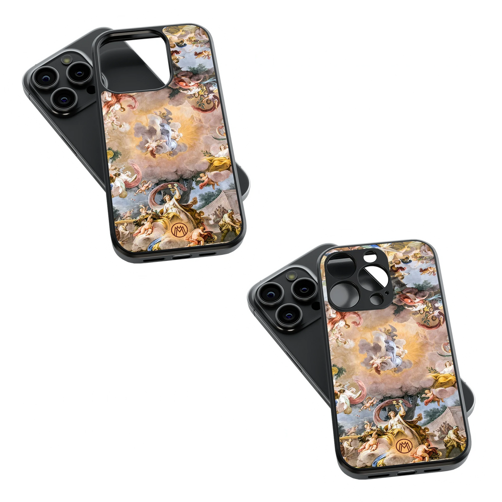Trendy Glass Back Mobile Case for iPhone, Samsung, Redmi, OnePlus, Google Pixel, Motorola