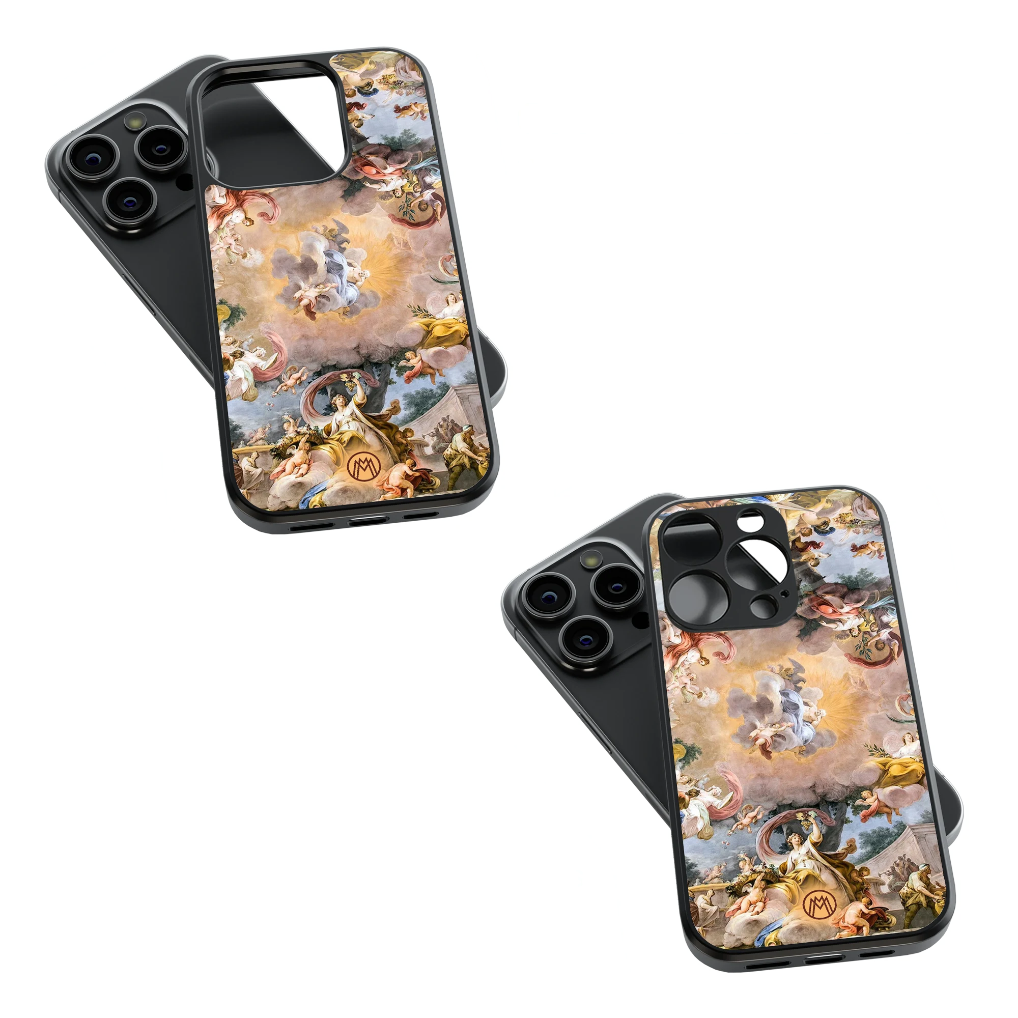 Trendy Glass Back Mobile Case for iPhone, Samsung, Redmi, OnePlus, Google Pixel, Motorola