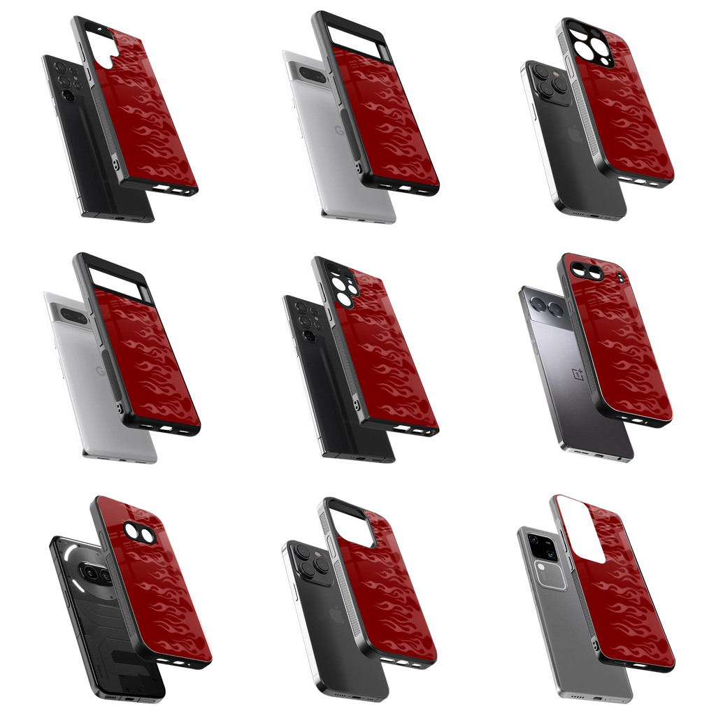 Durable Glass Back Mobile Case for iPhone, Samsung, OnePlus, Google Pixel, Redmi, Vivo, Oppo