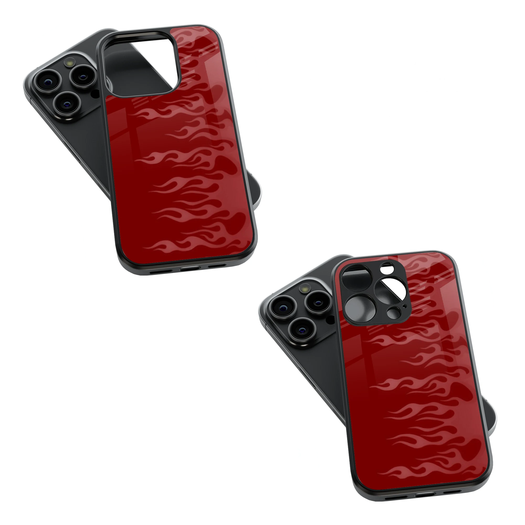Trendy Glass Back Mobile Case for iPhone, Samsung, Redmi, OnePlus, Google Pixel, Motorola