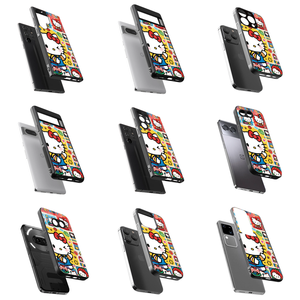 Durable Glass Back Mobile Case for iPhone, Samsung, OnePlus, Google Pixel, Redmi, Vivo, Oppo