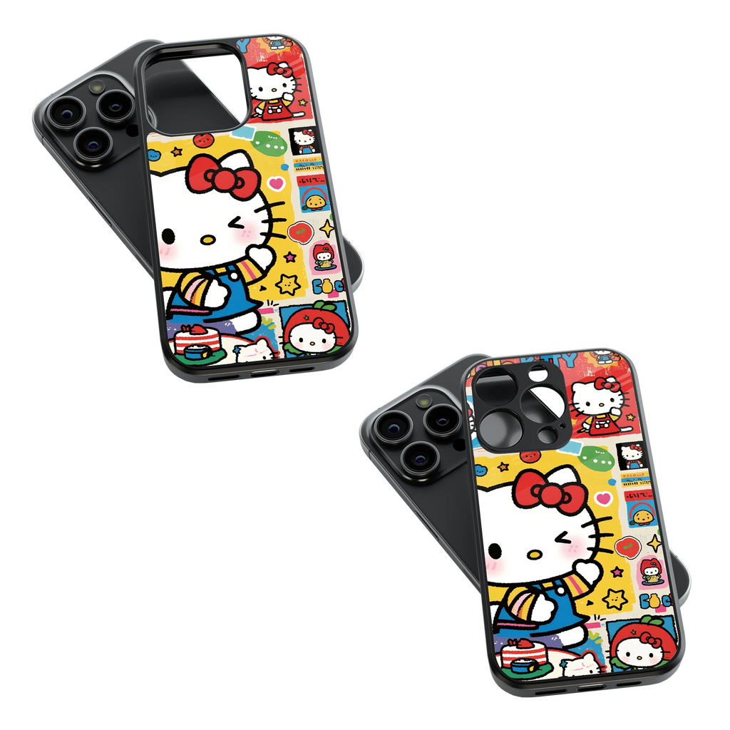 Trendy Glass Back Mobile Case for iPhone, Samsung, Redmi, OnePlus, Google Pixel, Motorola