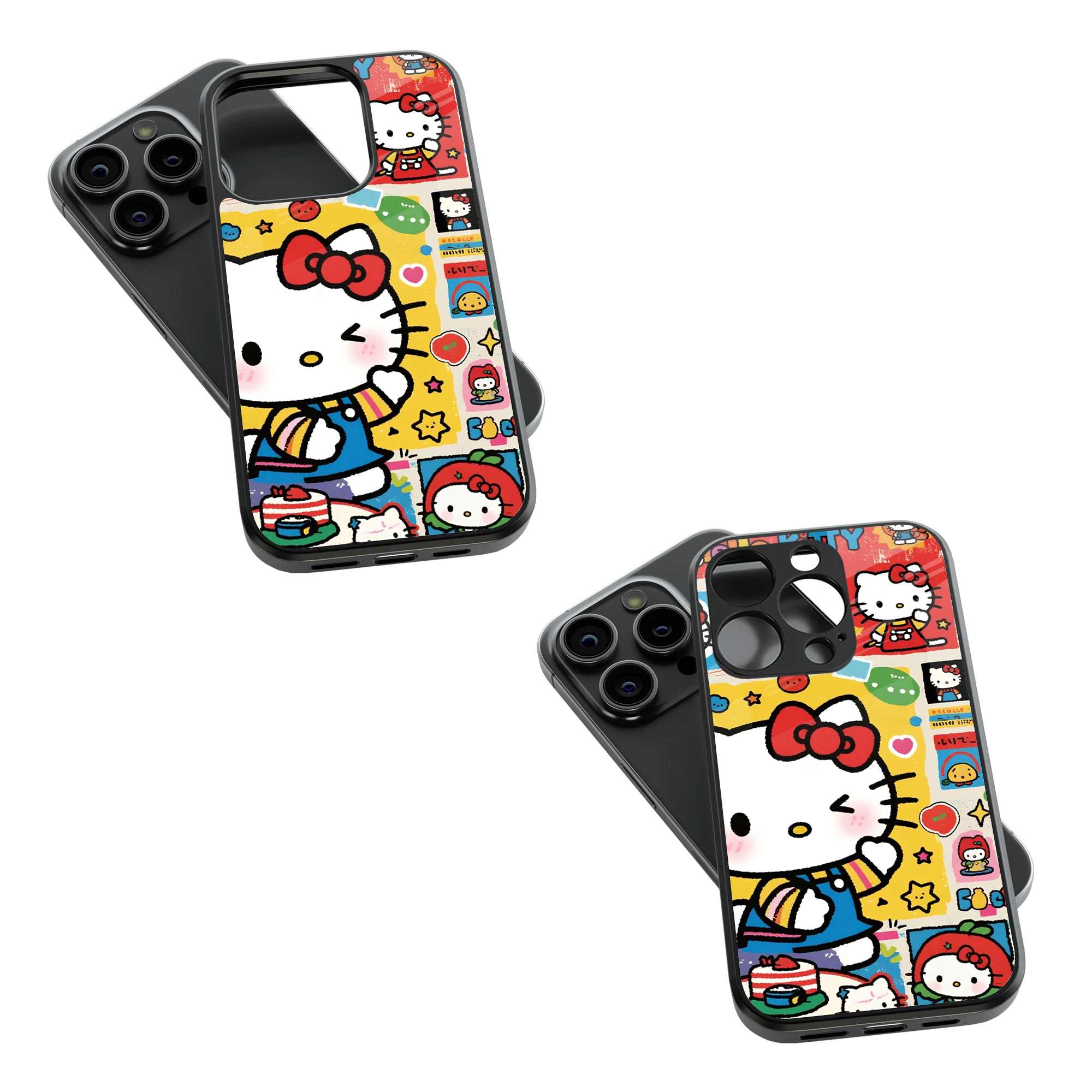 Trendy Glass Back Mobile Case for iPhone, Samsung, Redmi, OnePlus, Google Pixel, Motorola
