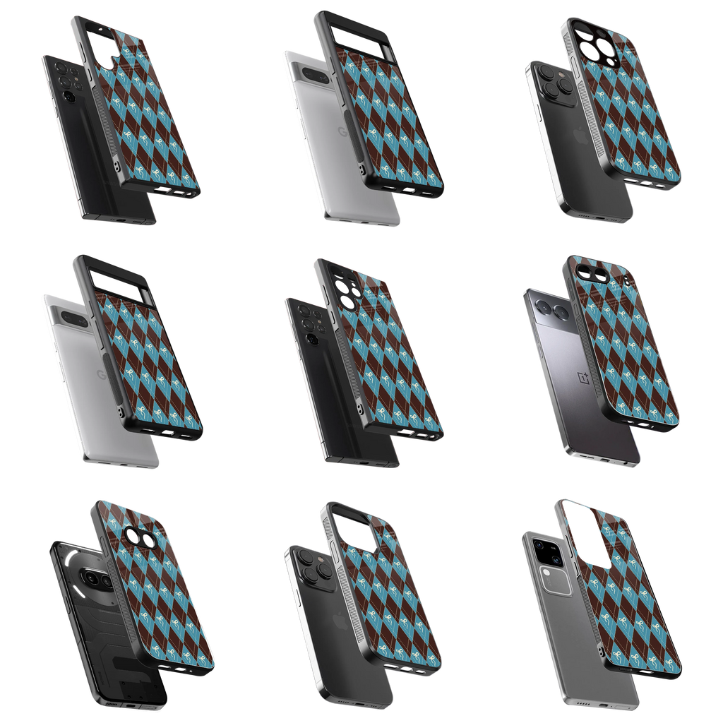 Durable Glass Back Mobile Case for iPhone, Samsung, OnePlus, Google Pixel, Redmi, Vivo, Oppo