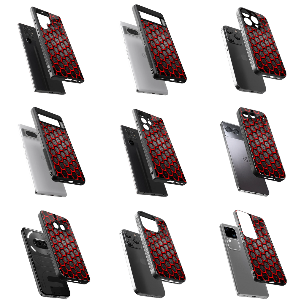 Durable Glass Back Mobile Case for iPhone, Samsung, OnePlus, Google Pixel, Redmi, Vivo, Oppo