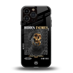hidden enemies back phone cover | glass case for iphone 13 pro max
