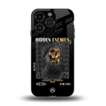 hidden enemies back phone cover | glass case for iphone 13 pro