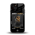 hidden enemies back phone cover | glass case for iphone 13