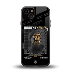 hidden enemies back phone cover | glass case for iphone 13