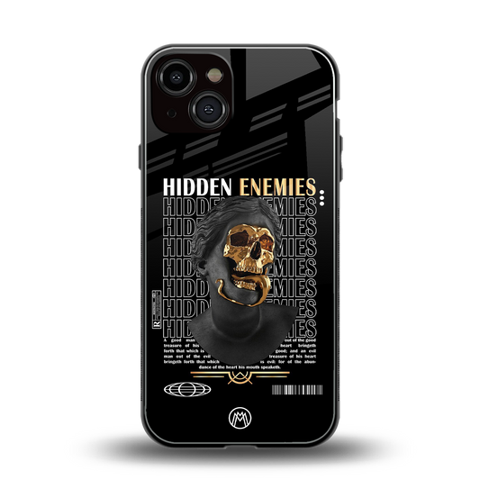 hidden enemies back phone cover | glass case for iphone 13