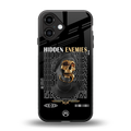 hidden enemies back phone cover | glass case for iphone 16