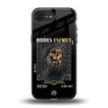 hidden enemies back phone cover | glass case for iphone 16e