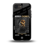hidden enemies back phone cover | glass case for iphone 16e