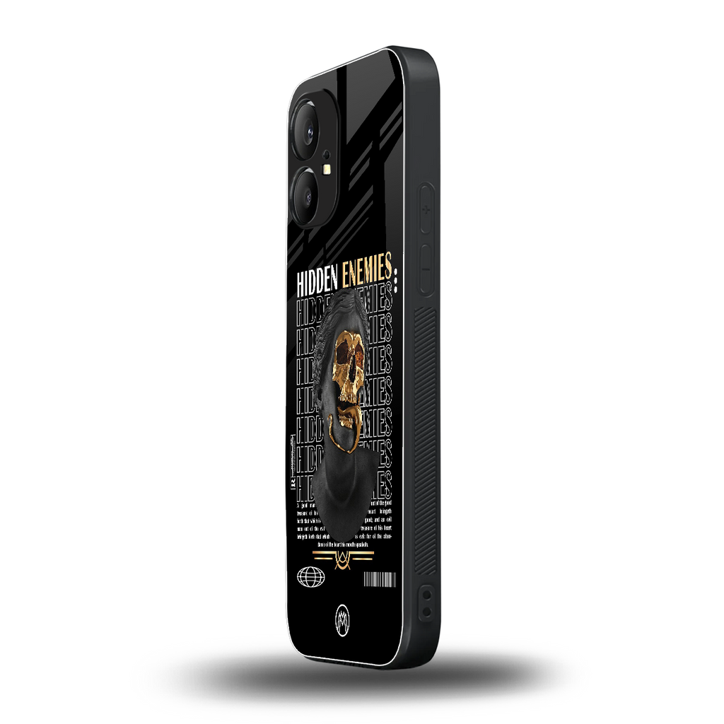 hidden enemies back phone cover | glass case for nothing phone 1