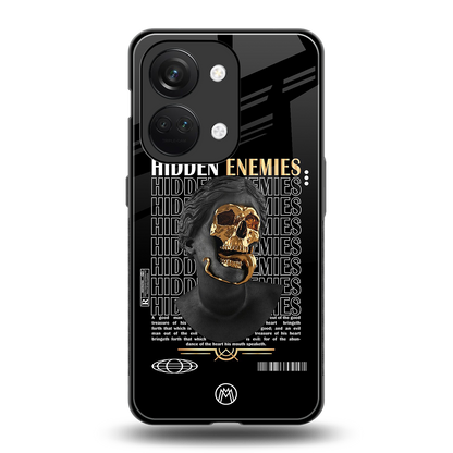 hidden enemies back phone cover | glass case for oneplus nord 3