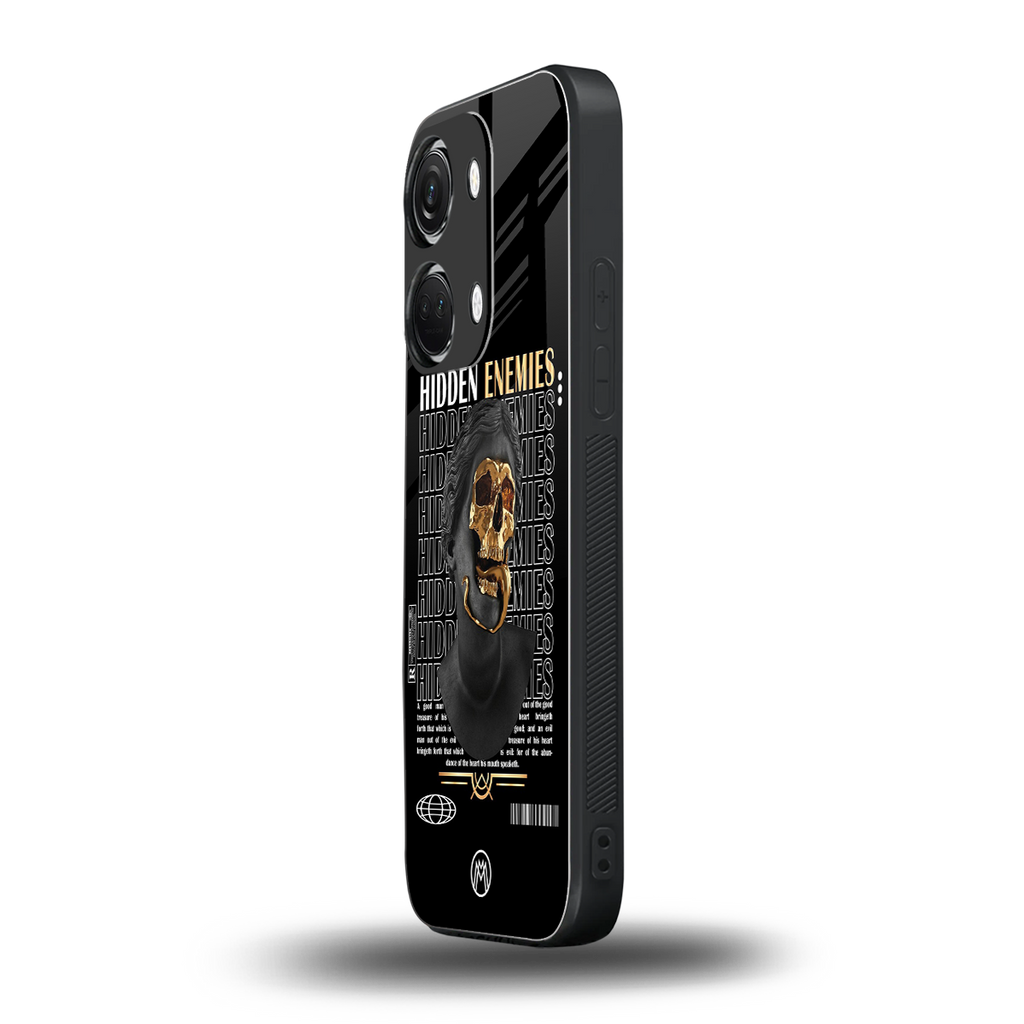 hidden enemies back phone cover | glass case for oneplus nord 3