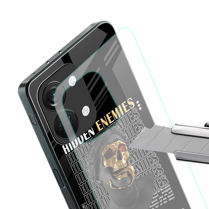 hidden enemies back phone cover | glass case for oneplus nord 3