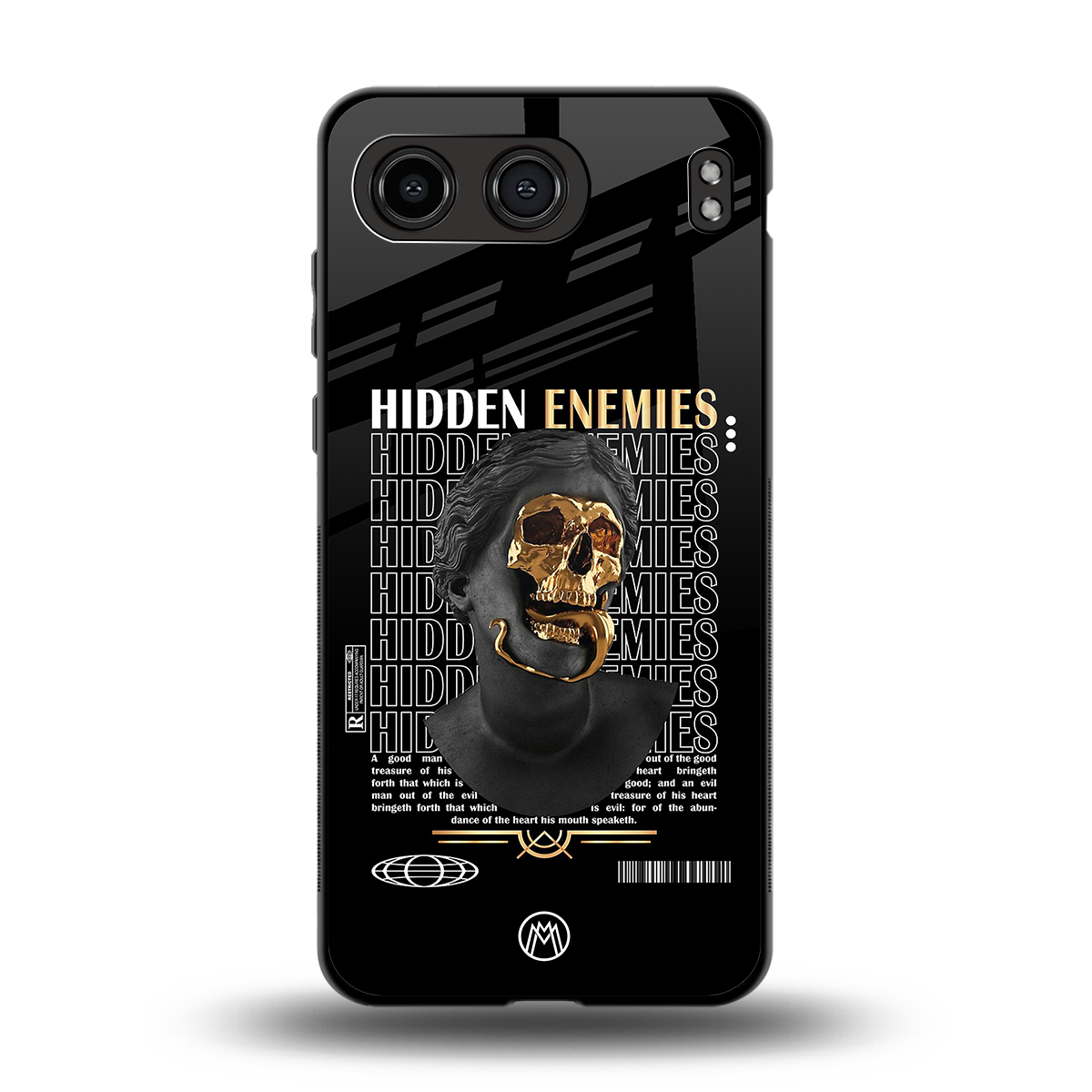 hidden enemies back phone cover | glass case for oneplus nord 4