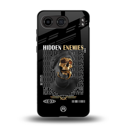 hidden enemies back phone cover | glass case for oneplus nord 4