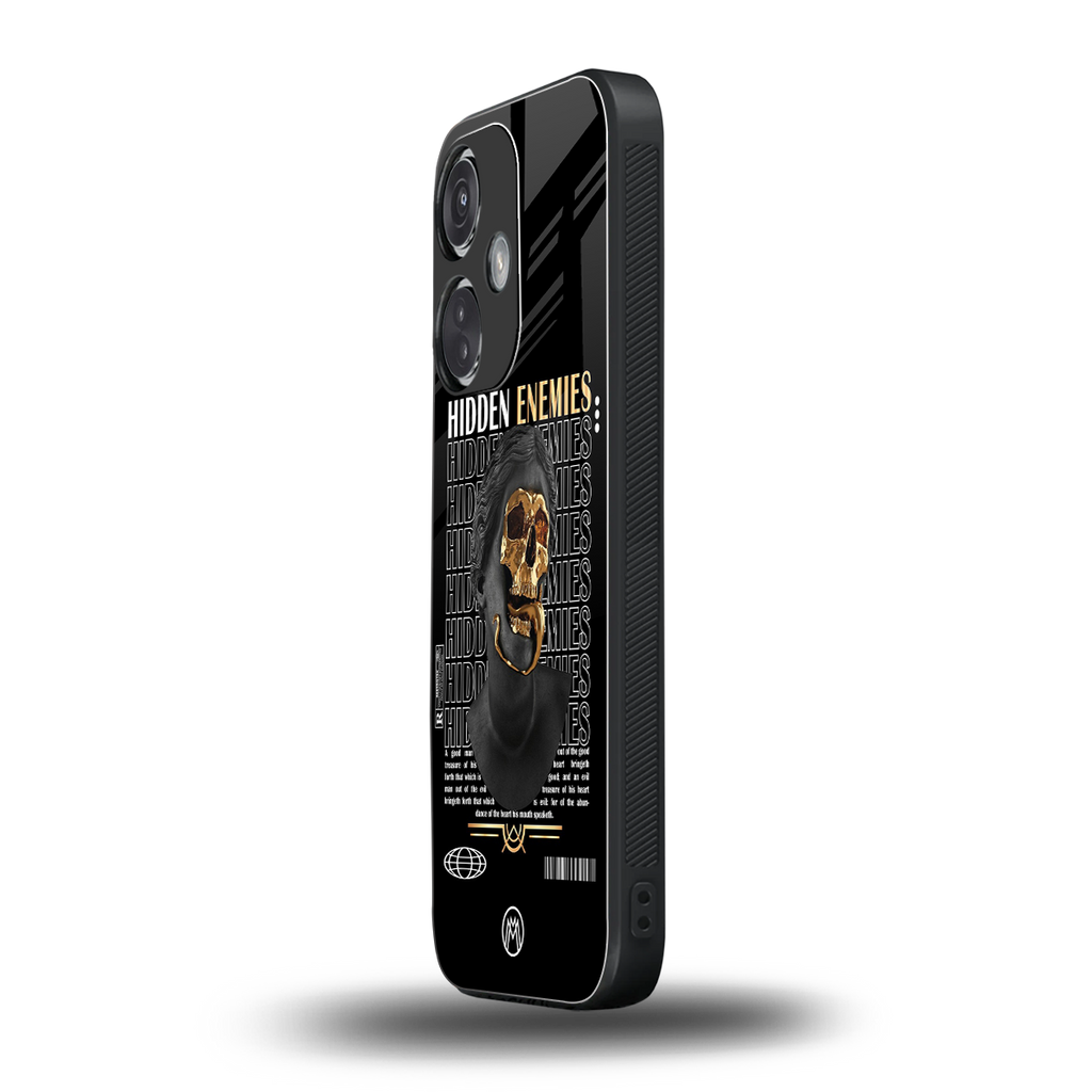hidden enemies back phone cover | glass case for oneplus nord ce 3