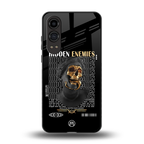 hidden enemies back phone cover | glass case for oneplus nord ce 4 lite