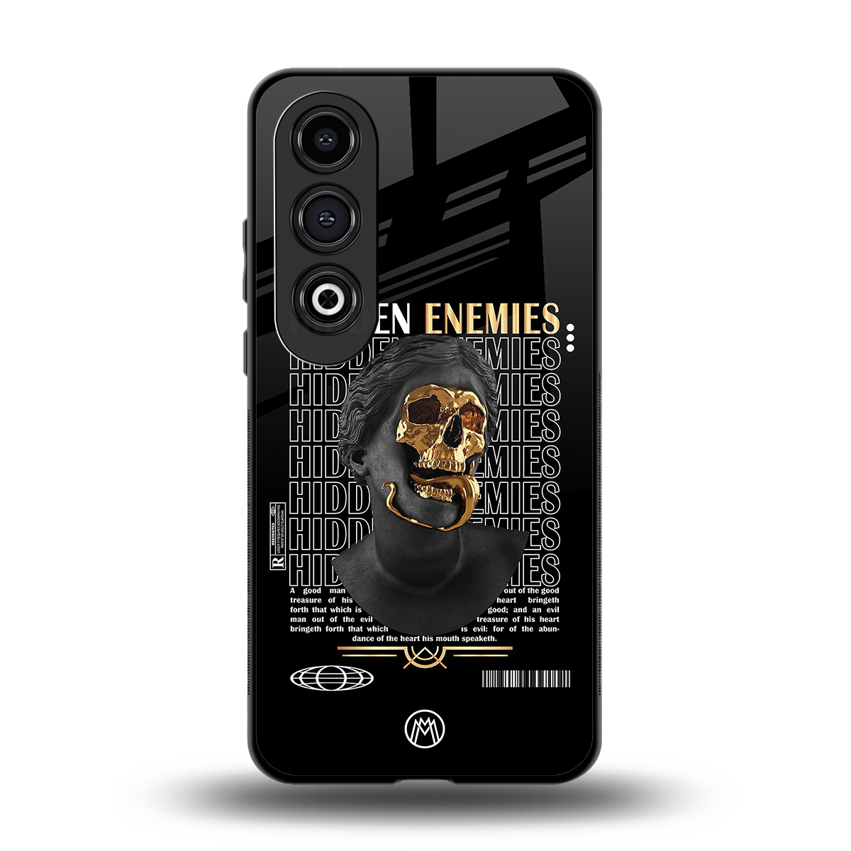 hidden enemies back phone cover | glass case for oneplus nord ce 4