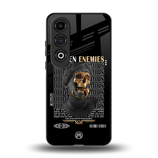 hidden enemies back phone cover | glass case for oneplus nord ce 4