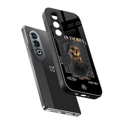 hidden enemies back phone cover | glass case for oneplus nord ce 4