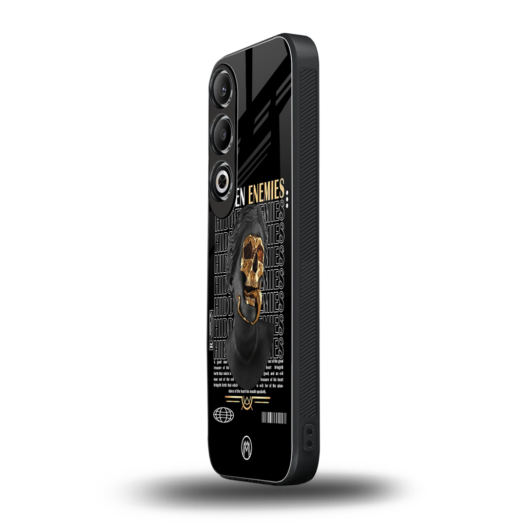 hidden enemies back phone cover | glass case for oneplus nord ce 4
