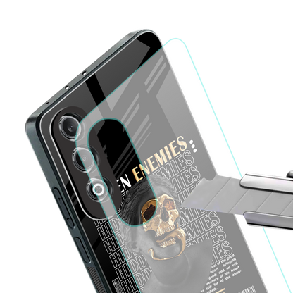 hidden enemies back phone cover | glass case for oneplus nord ce 4