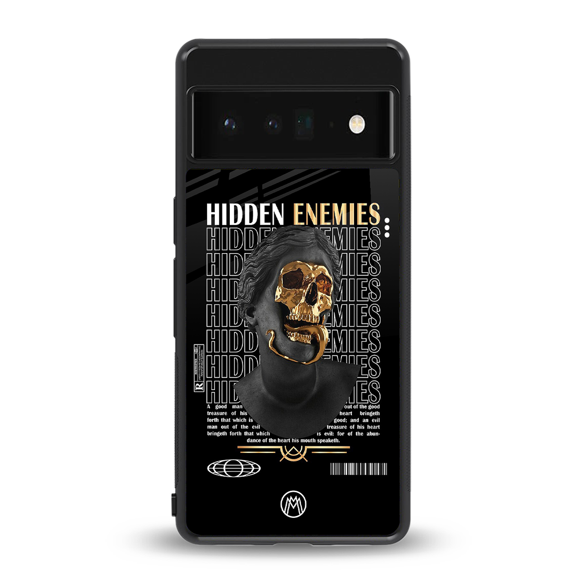 hidden enemies back phone cover | glass case for google pixel 6 pro