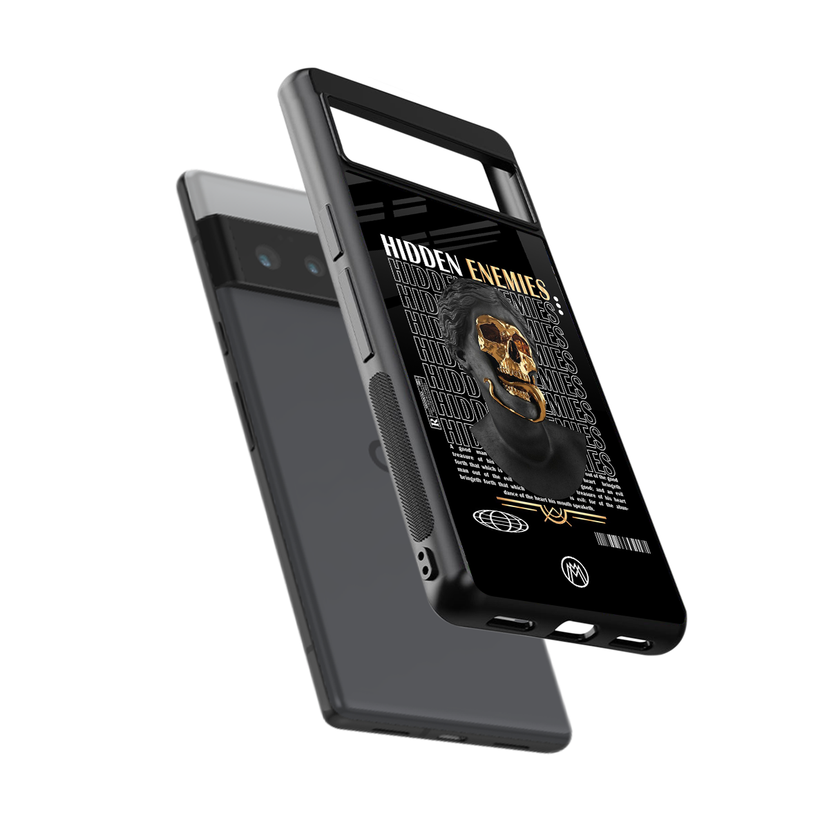 hidden enemies back phone cover | glass case for google pixel 6 pro