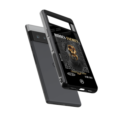 hidden enemies back phone cover | glass case for google pixel 6 pro
