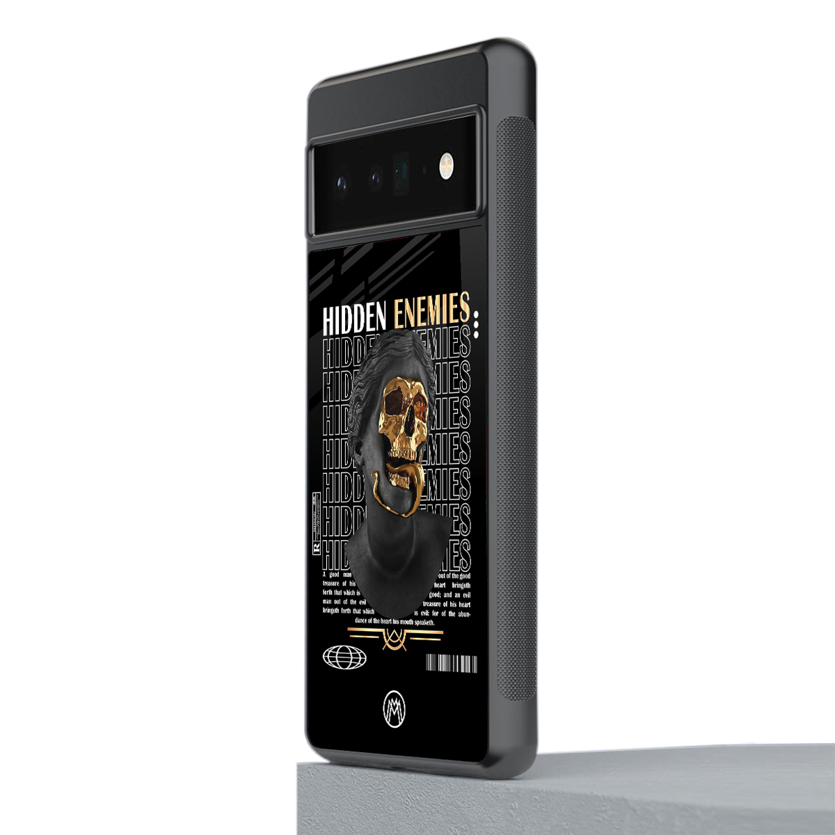 hidden enemies back phone cover | glass case for google pixel 6 pro