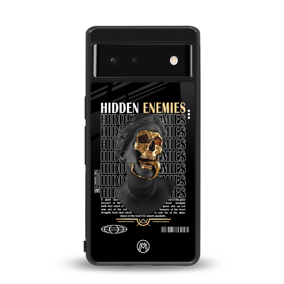 hidden enemies back phone cover | glass case for google pixel 6