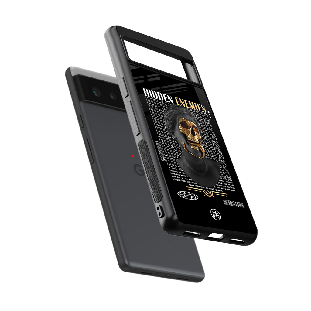 hidden enemies back phone cover | glass case for Google Pixel 6A