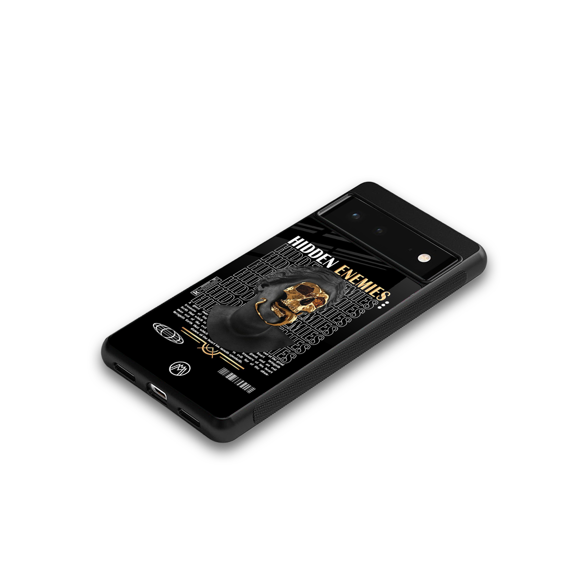 hidden enemies back phone cover | glass case for google pixel 6