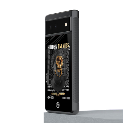 hidden enemies back phone cover | glass case for Google Pixel 6A