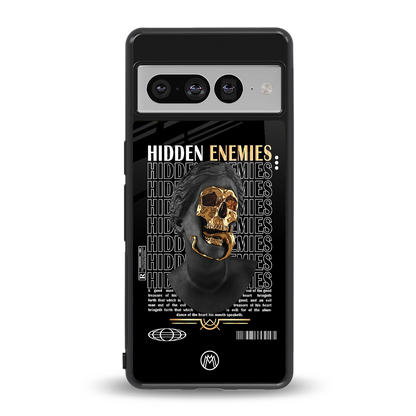 hidden enemies back phone cover | glass case for google pixel 7 pro