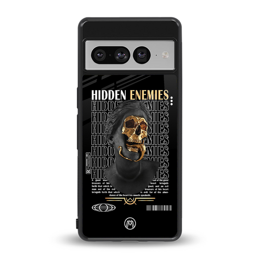hidden enemies back phone cover | glass case for google pixel 7 pro