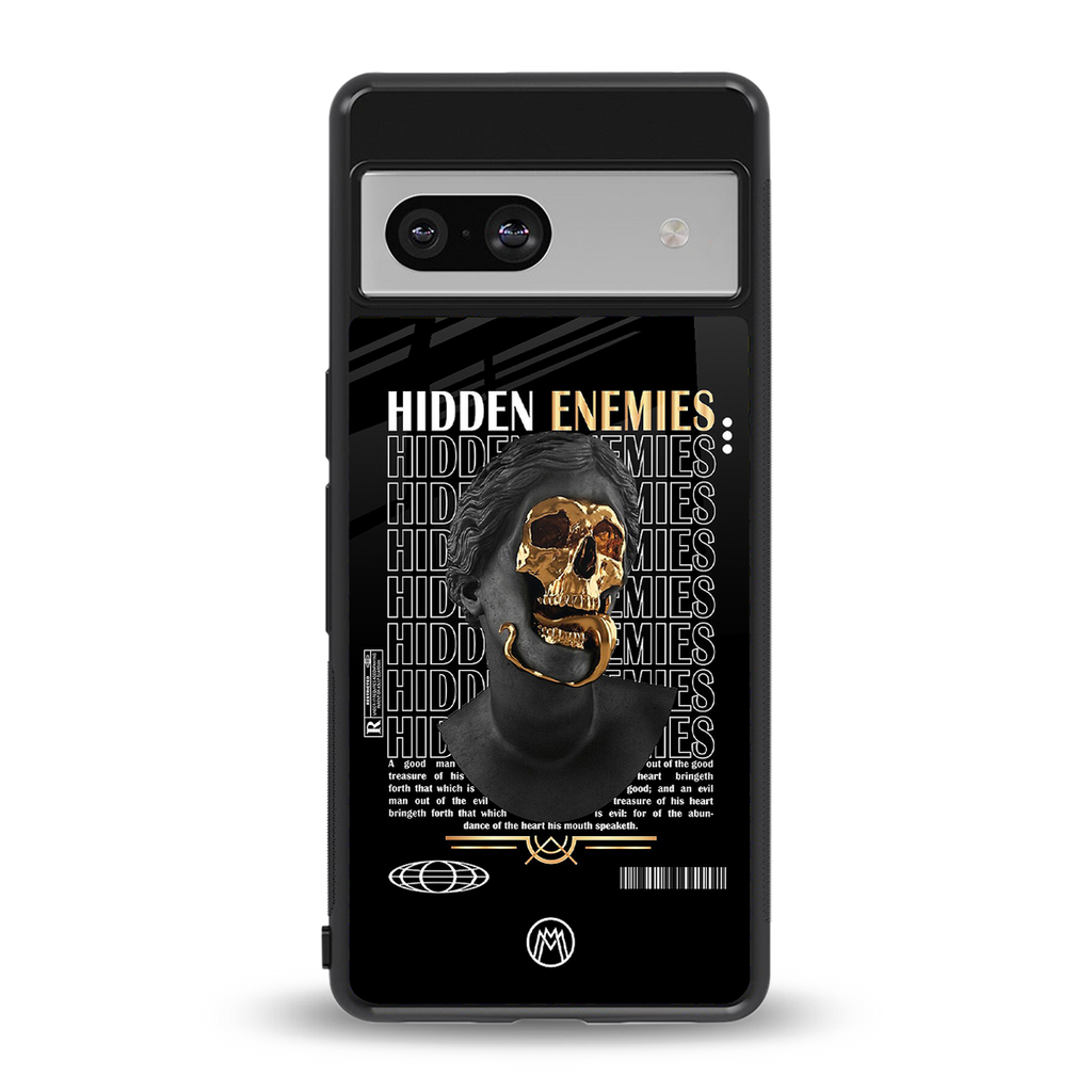 hidden enemies back phone cover | glass case for Google Pixel 7