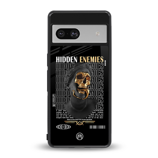 hidden enemies back phone cover | glass case for Google Pixel 7A