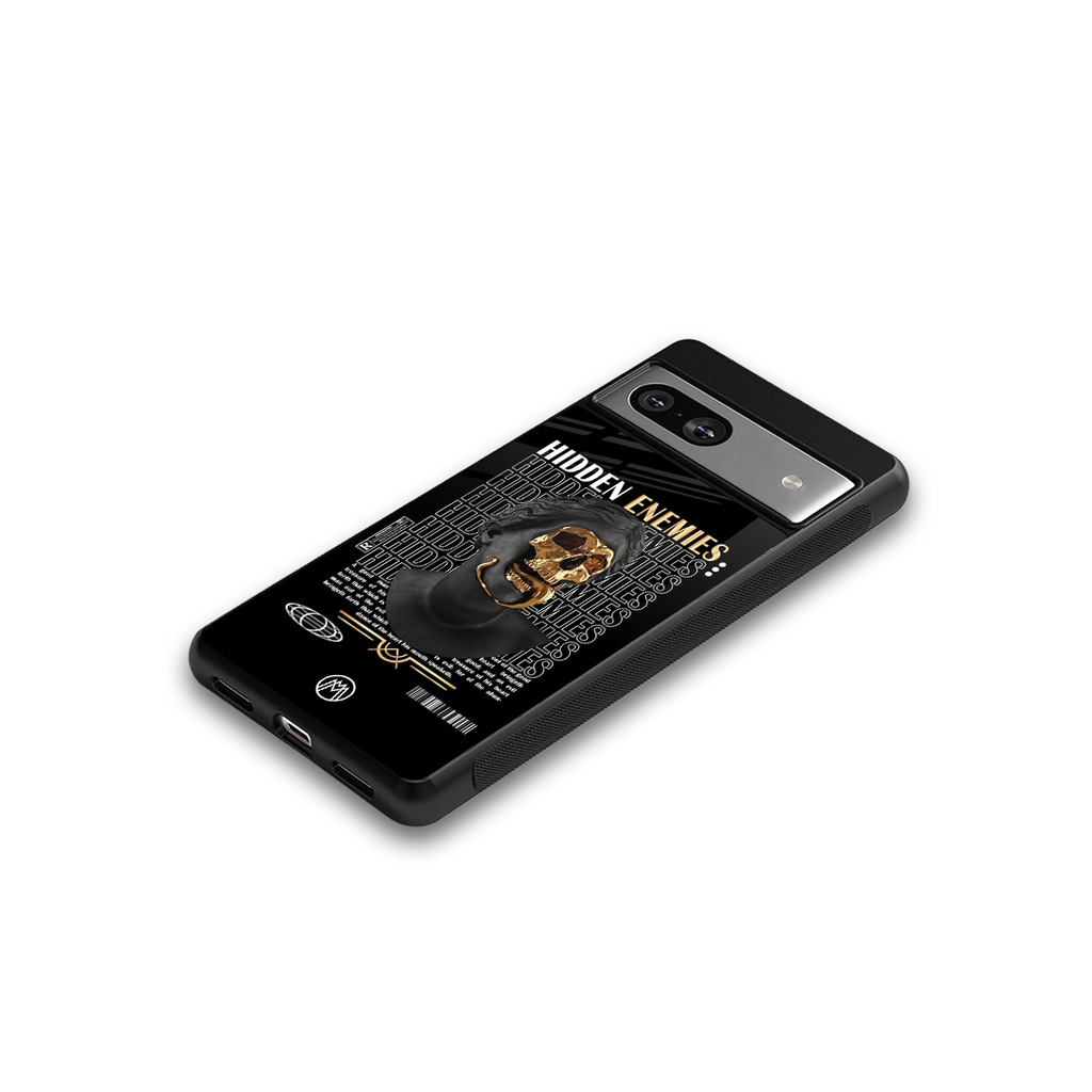 hidden enemies back phone cover | glass case for Google Pixel 7