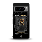 hidden enemies back phone cover | glass case for google pixel 8 pro