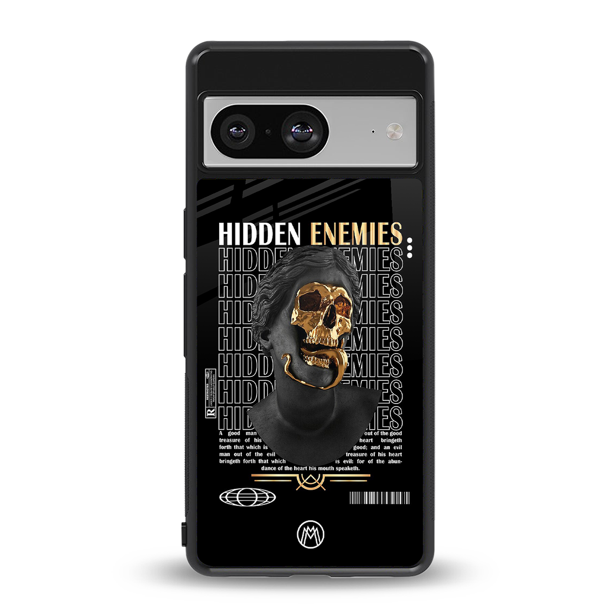 hidden enemies back phone cover | glass case for Google Pixel 8