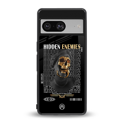 hidden enemies back phone cover | glass case for Google Pixel 8