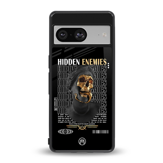hidden enemies back phone cover | glass case for Google Pixel 8