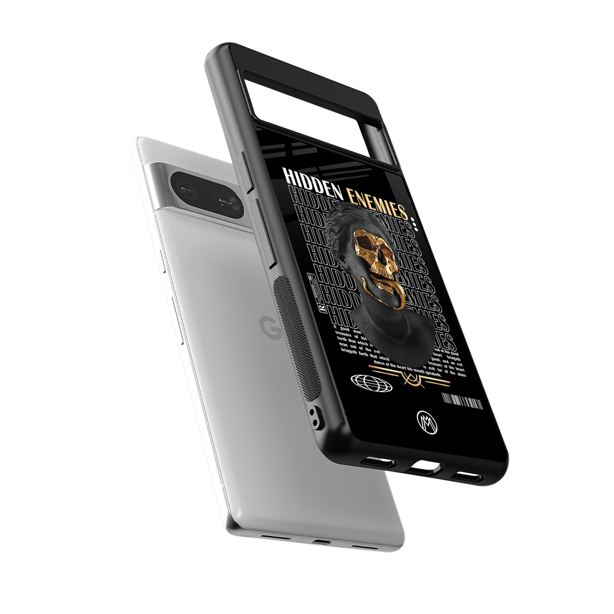 hidden enemies back phone cover | glass case for Google Pixel 8